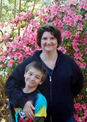 boy and mom
